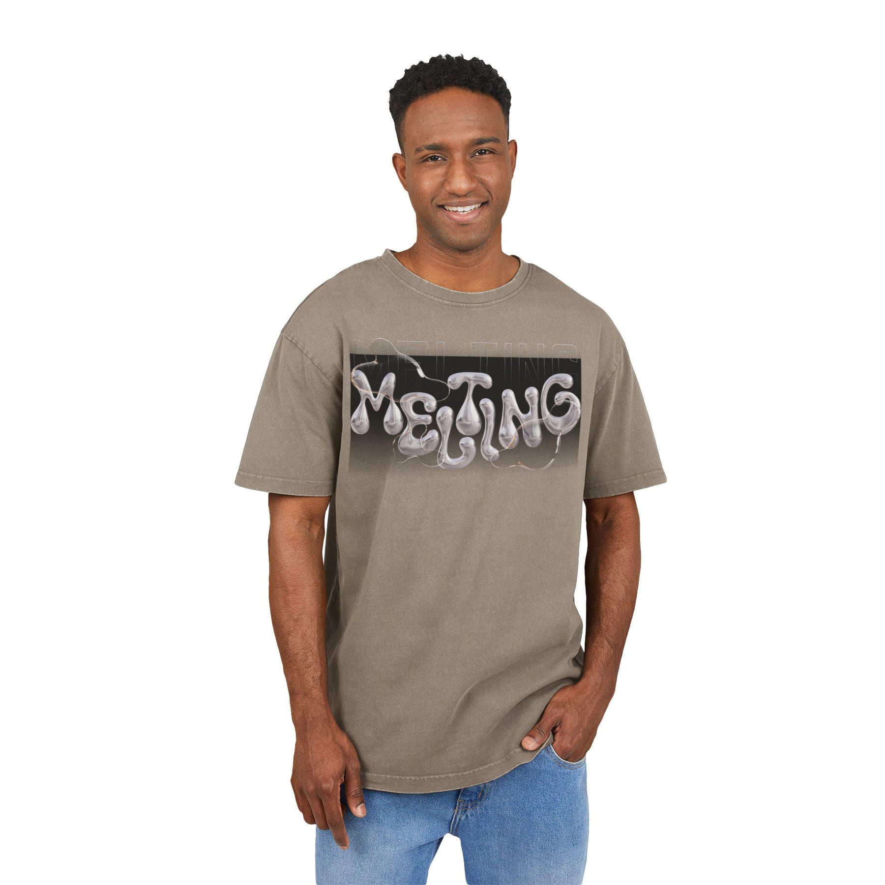 Men's Acid Washed Heavy Oversize Tee