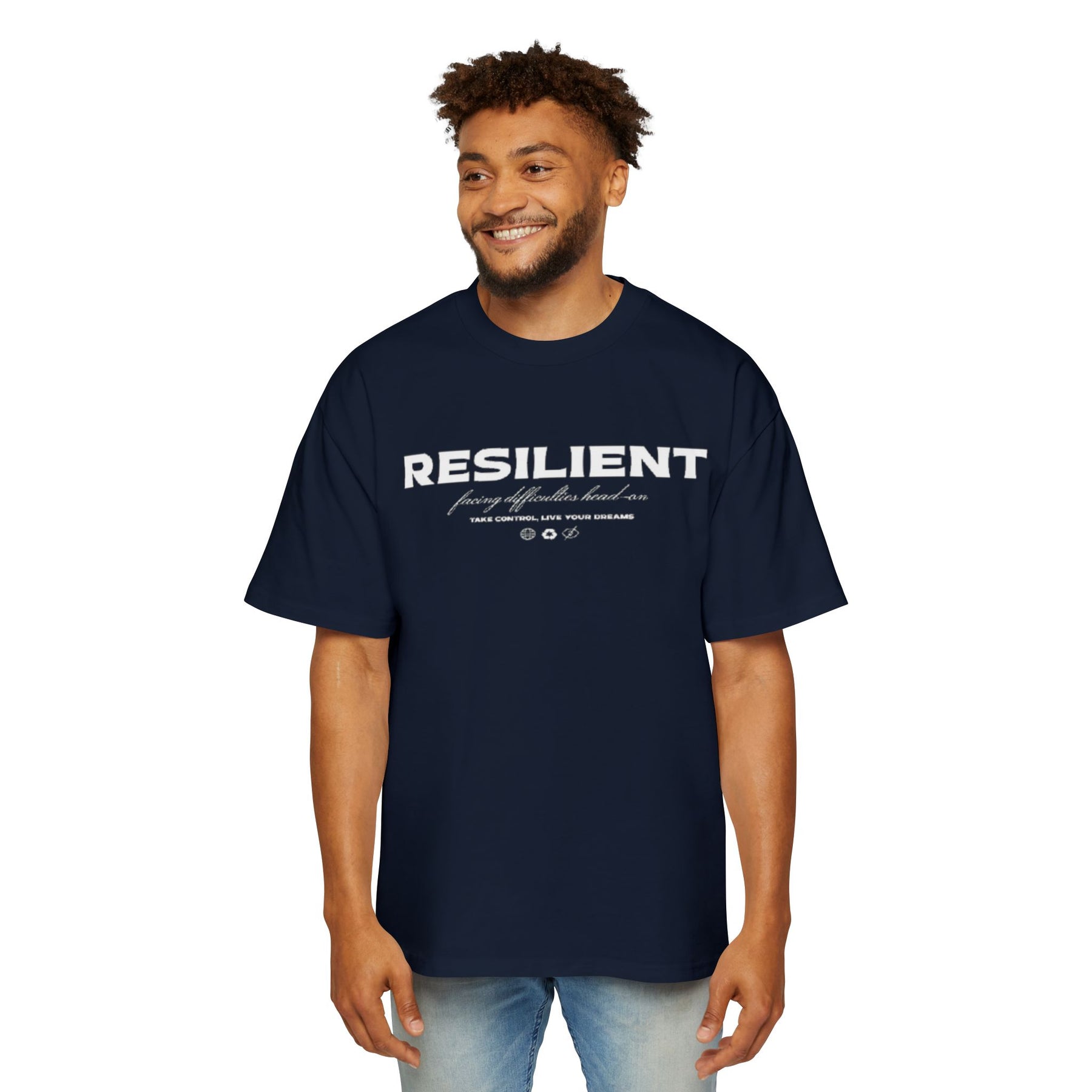 Oversized Resilient Tee - Casual Comfort for Everyday Strength