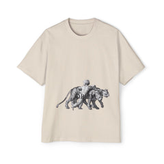 Vintage Premium  Oversized Tee with Savanna Adventure Design, Casual Wear, Graphic Tee, Streetwear Style..