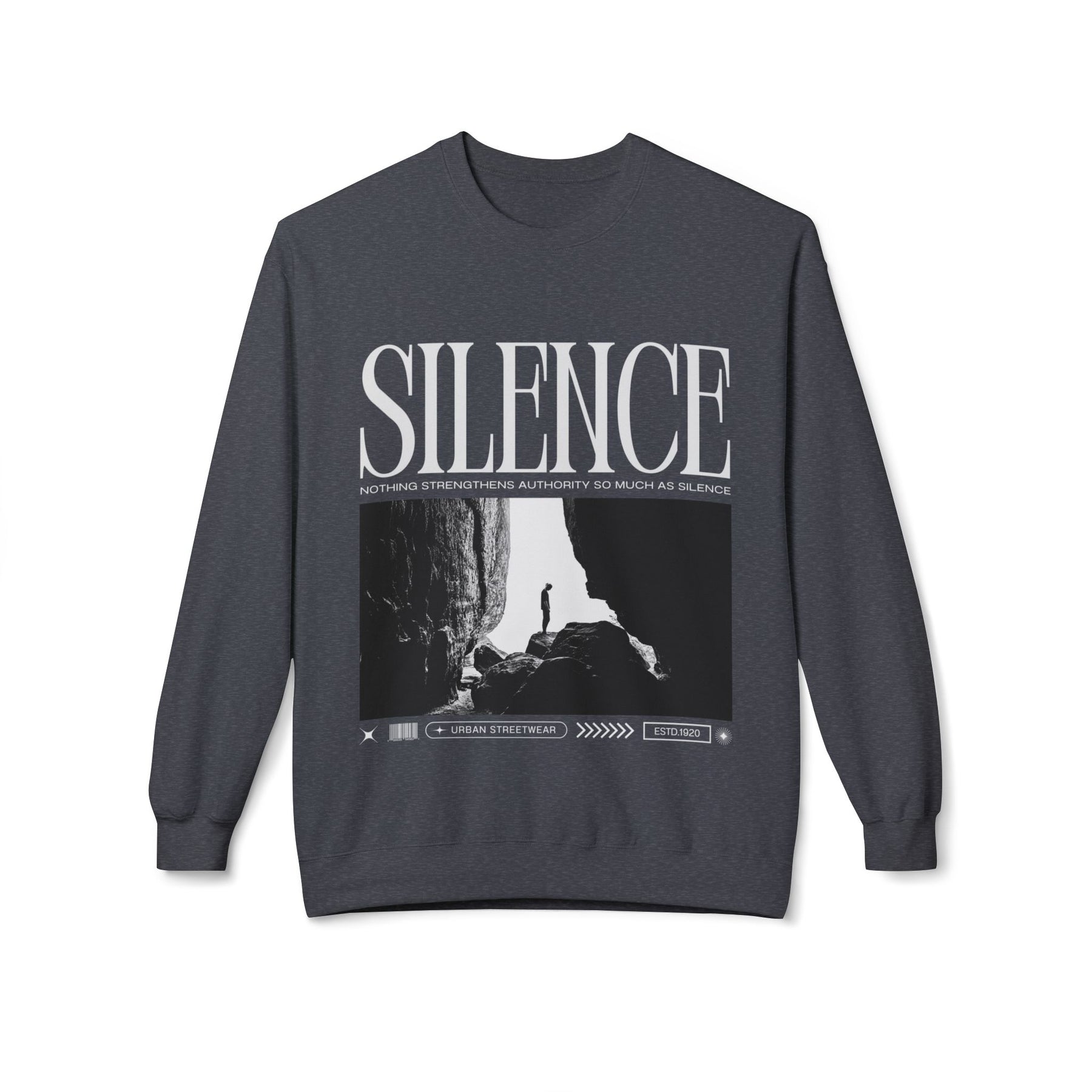 A new relaxed silence casual sweartshirt