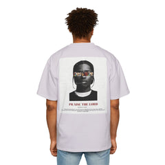 Men's Premium Oversized Tee - 'PRAISE THE LORD' Graphic Tee for Casual Wear