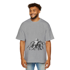 Vintage Premium  Oversized Tee with Savanna Adventure Design, Casual Wear, Graphic Tee, Streetwear Style..