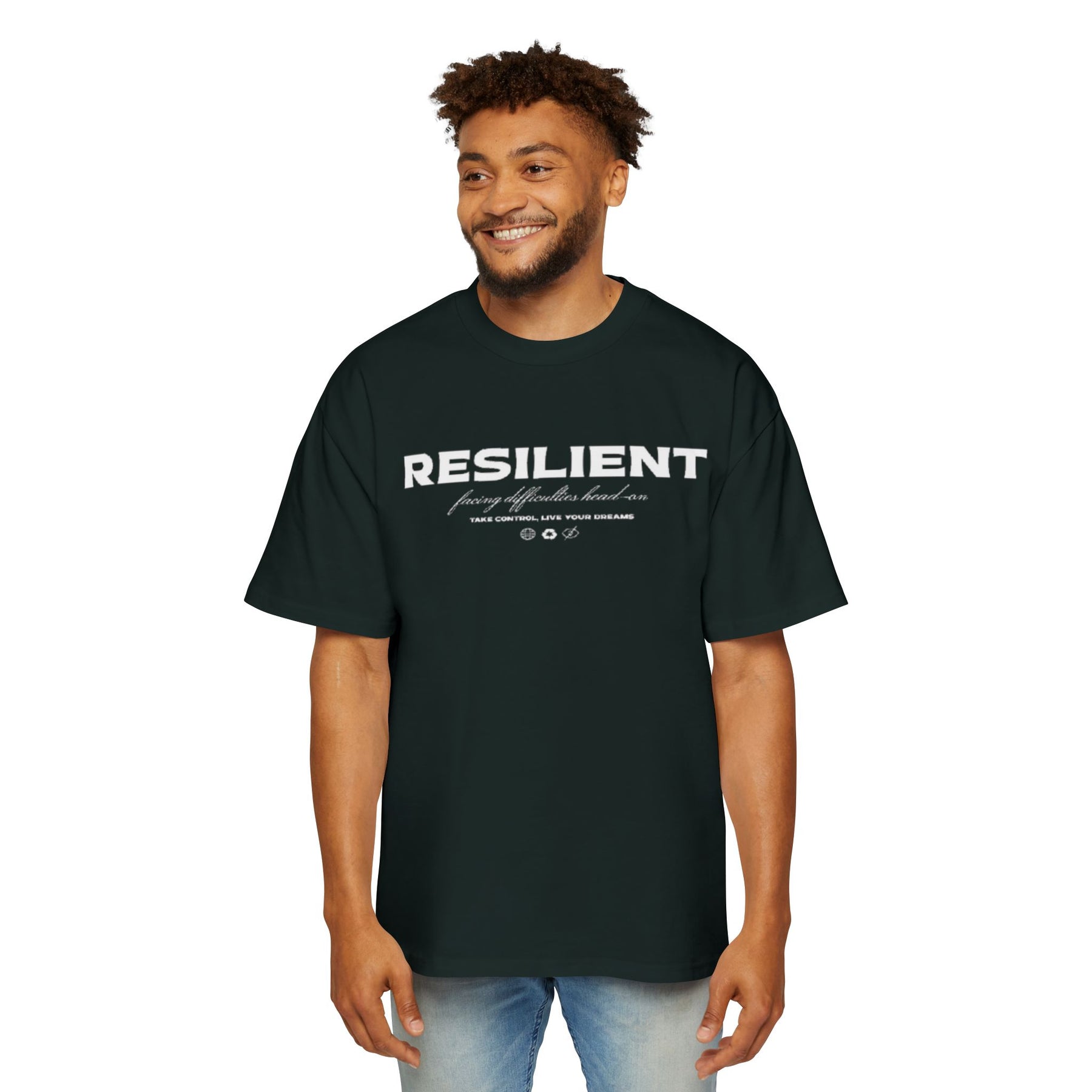 Oversized Resilient Tee - Casual Comfort for Everyday Strength