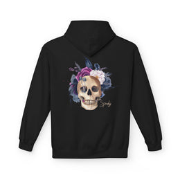 Hip hop Skull with floral design streetwear style Hoodie — thumb 24