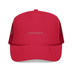 Embroidered Foam Trucker Hat - 'In My 50, What?' Era