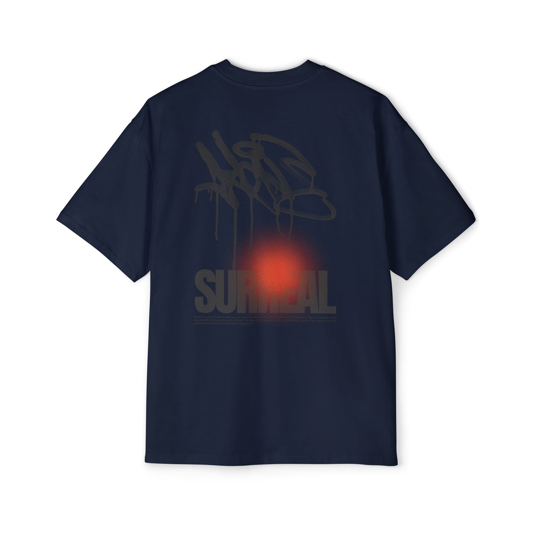 Surreal Graffiti Glow Graphic Oversized-Tee