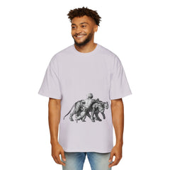 Vintage Premium  Oversized Tee with Savanna Adventure Design, Casual Wear, Graphic Tee, Streetwear Style..