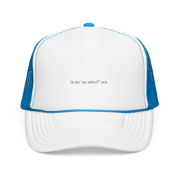 Embroidered Foam Trucker Hat - 'In My 50, What?' Era — thumb 5