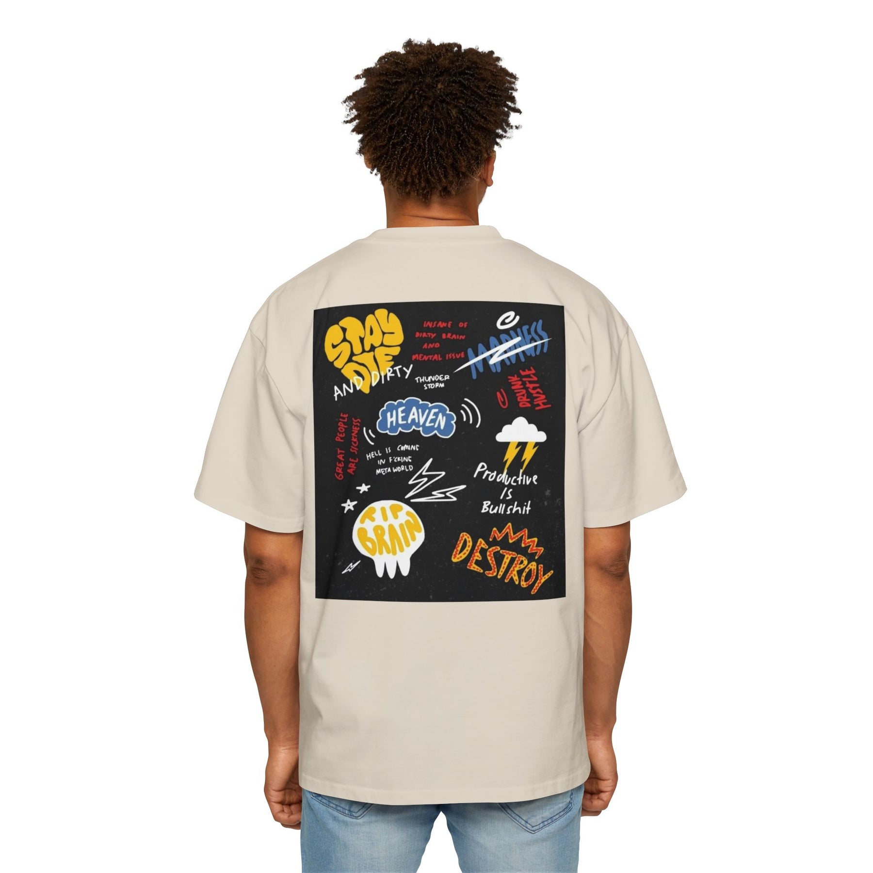 Stay Die and Dirty: Insanity, Madness, and Hustle Oversized-Tee