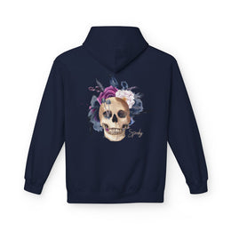Hip hop Skull with floral design streetwear style Hoodie — thumb 48