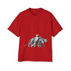 Vintage Premium  Oversized Tee with Savanna Adventure Design, Casual Wear, Graphic Tee, Streetwear Style..