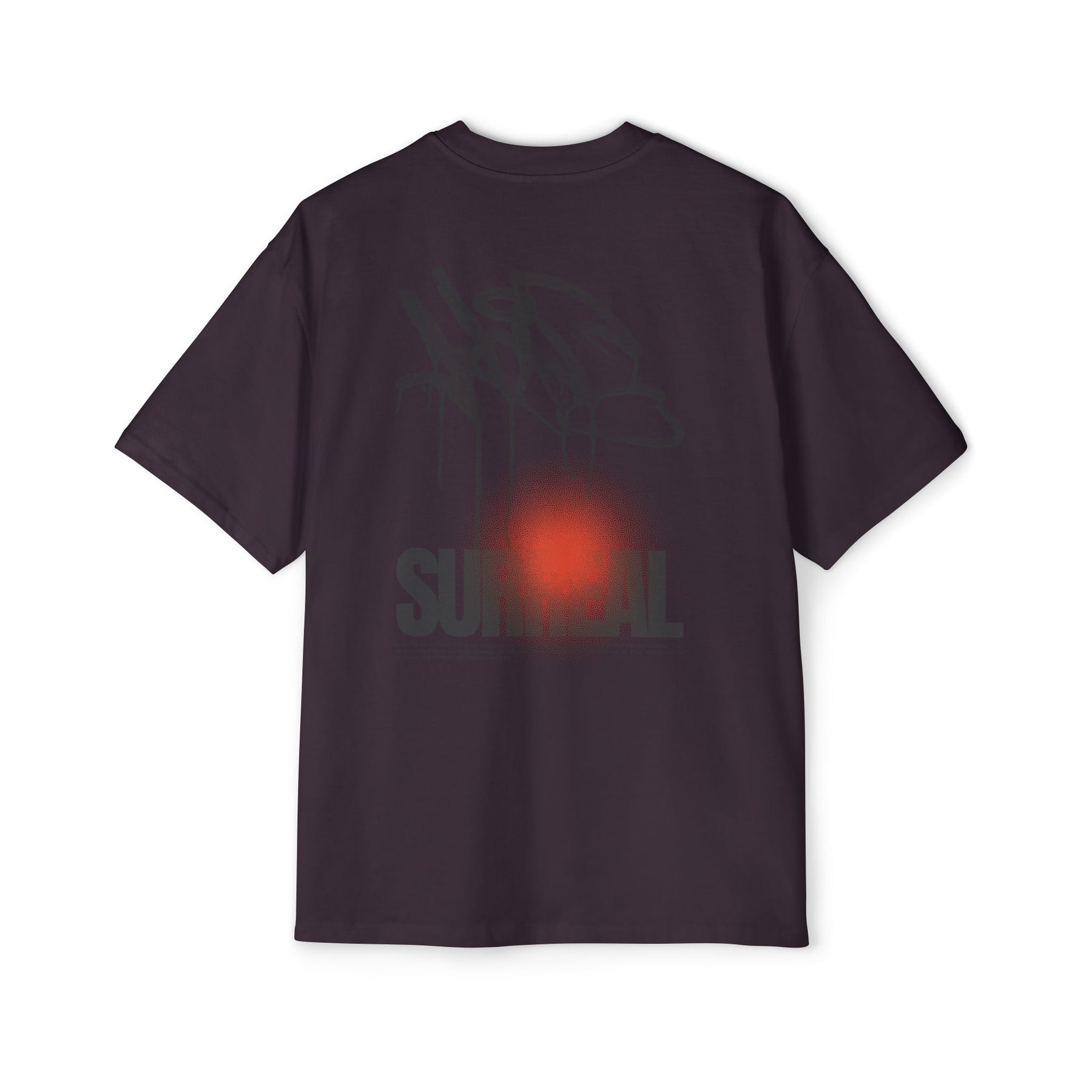 Surreal Graffiti Glow Graphic Oversized-Tee