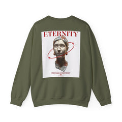 Eternity Graphic Sweatshirt, Premium Crewneck, OBL!V Fashion Layer, Luxury Everyday Wear