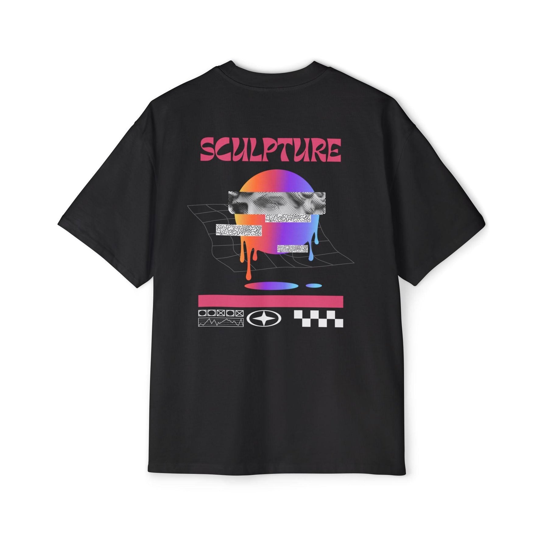 Glitch Sculpture Oversized-Tee