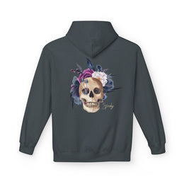 Hip hop Skull with floral design streetwear style Hoodie — thumb 39
