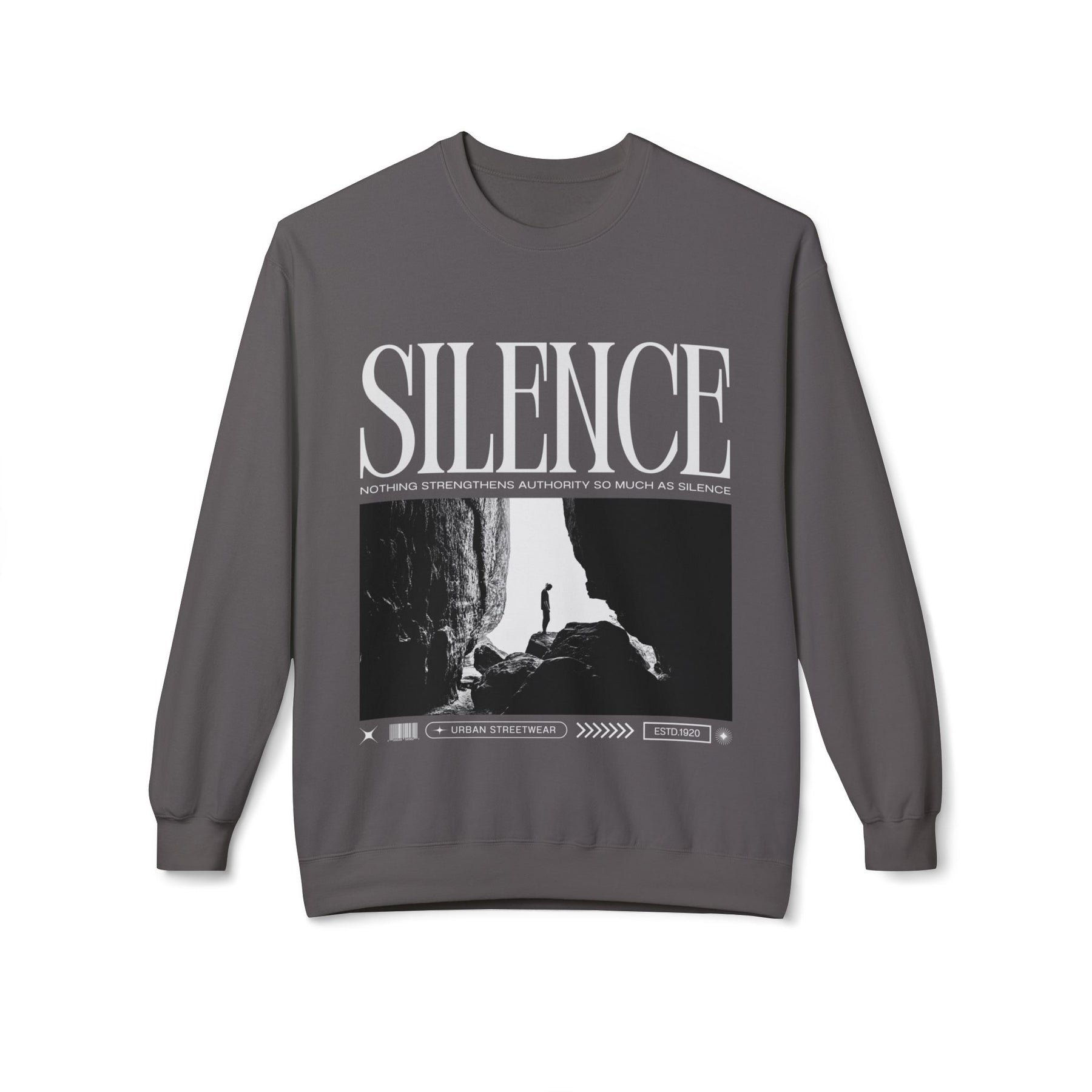 A new relaxed silence casual sweartshirt