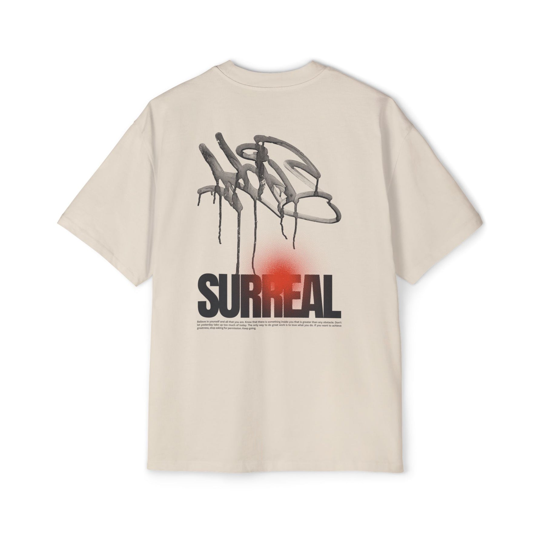 Surreal Graffiti Glow Graphic Oversized-Tee