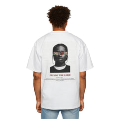 Men's Premium Oversized Tee - 'PRAISE THE LORD' Graphic Tee for Casual Wear