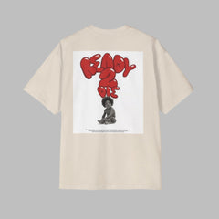 Streetwear Premium  Oversized Tee - 'Ready to Die' Graphic Shirt for  Enthusiasts