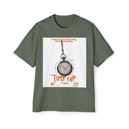 The Premium Heavy Oversized Tee - 'Time Up' Graphic T-Shirt — thumb 1