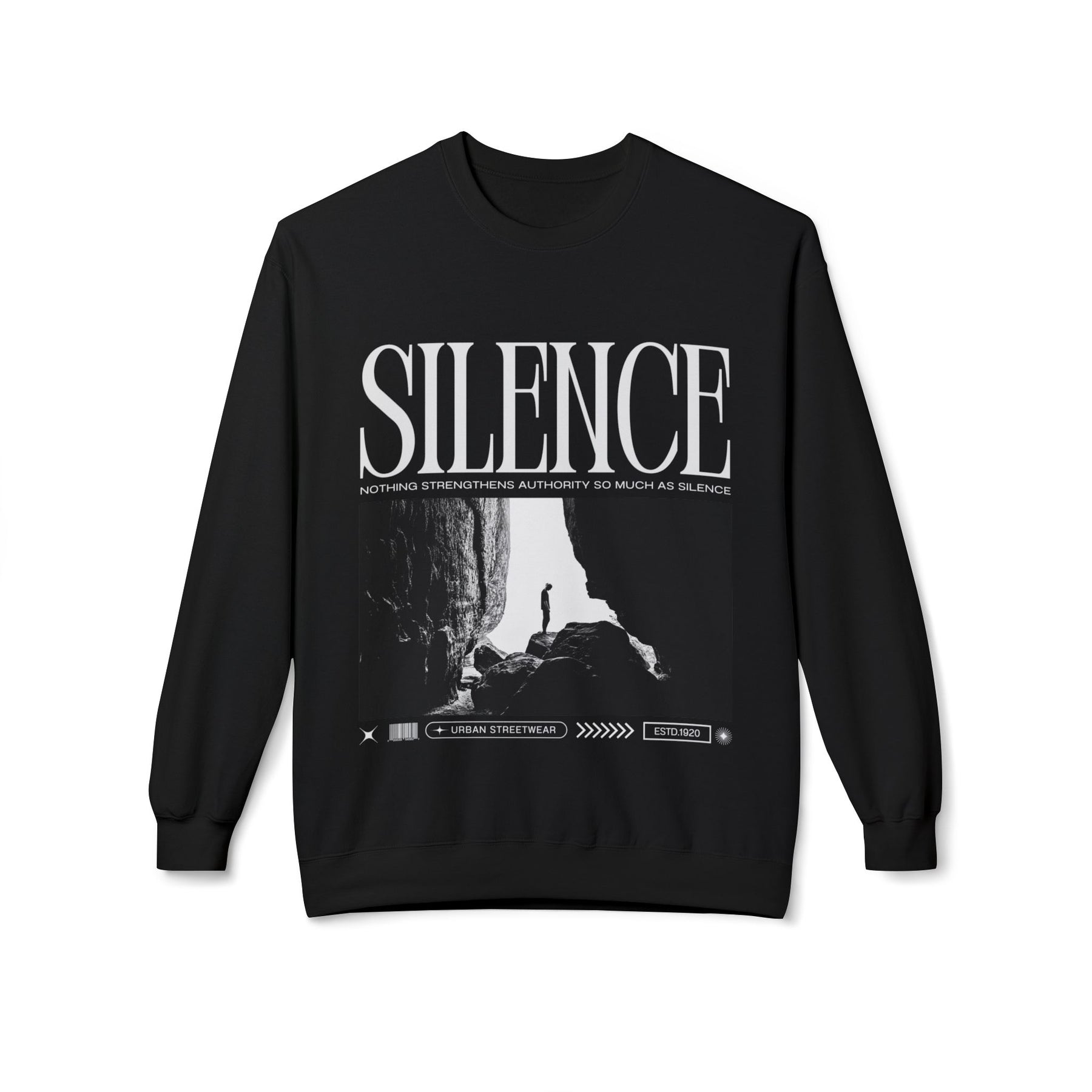 A new relaxed silence casual sweartshirt