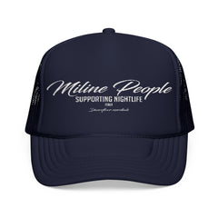 Nightlife Support Foam Trucker Hat, Party Hat, Festival Headwear, Premium Embroidered Cap..