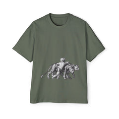 Vintage Premium  Oversized Tee with Savanna Adventure Design, Casual Wear, Graphic Tee, Streetwear Style..