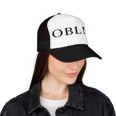 Bold Embroidered Foam Trucker Hat, Casual Hat, Adjustable Cap,  Trendy Hat for Outdoors and Festivals