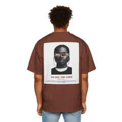 Men's Premium Oversized Tee - 'PRAISE THE LORD' Graphic Tee for Casual Wear