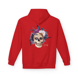Hip hop Skull with floral design streetwear style Hoodie — thumb 54