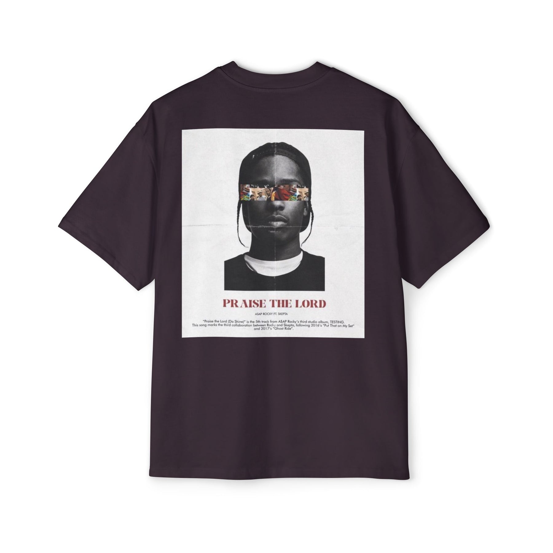 Men's Premium Oversized Tee - 'PRAISE THE LORD' Graphic Tee for Casual Wear