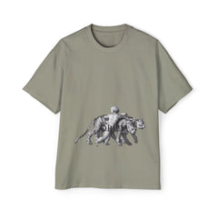 Vintage Premium  Oversized Tee with Savanna Adventure Design, Casual Wear, Graphic Tee, Streetwear Style..