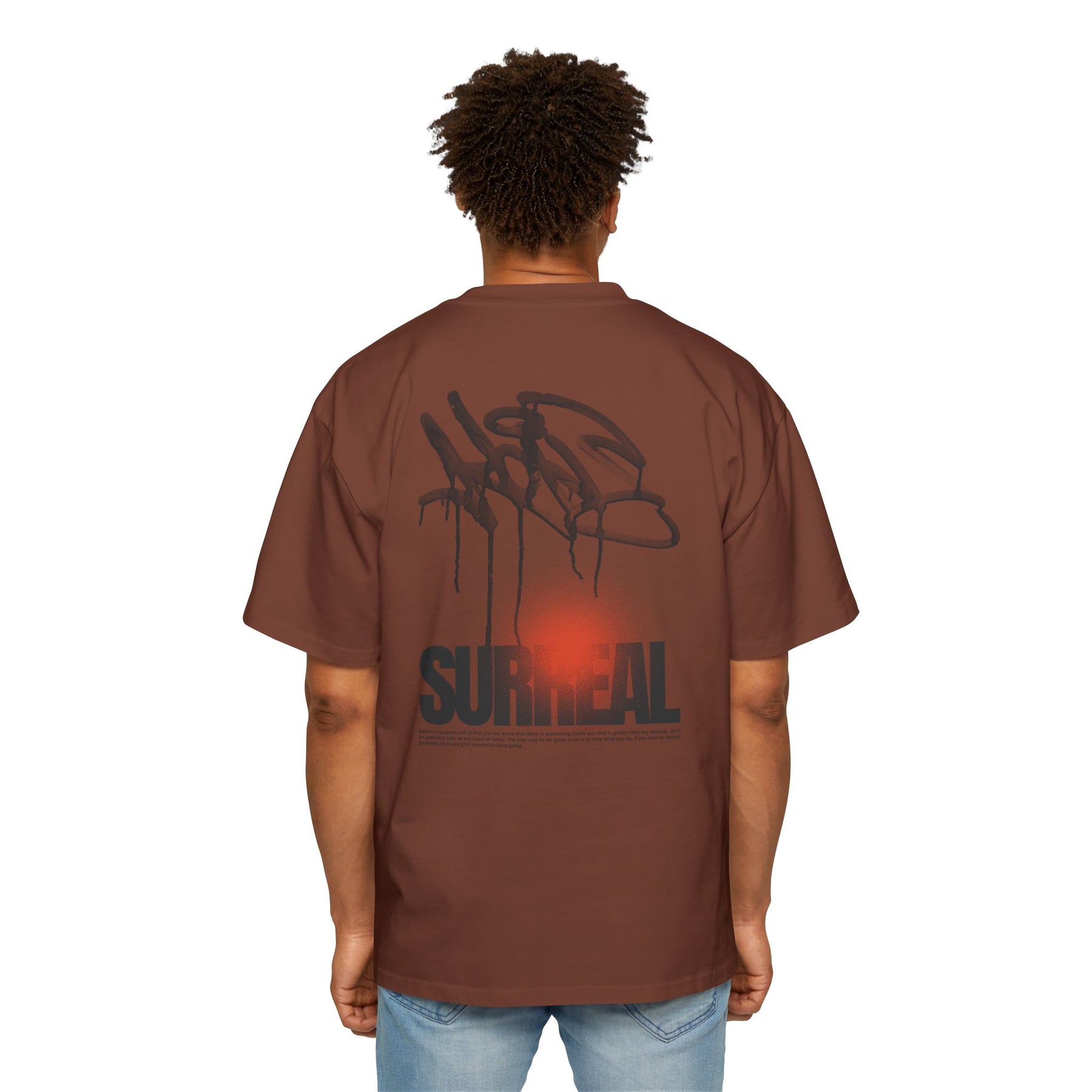 Surreal Graffiti Glow Graphic Oversized-Tee