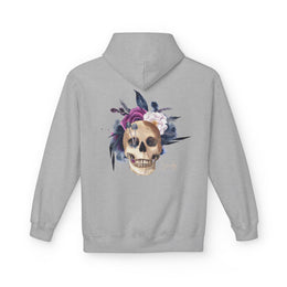 Hip hop Skull with floral design streetwear style Hoodie — thumb 30