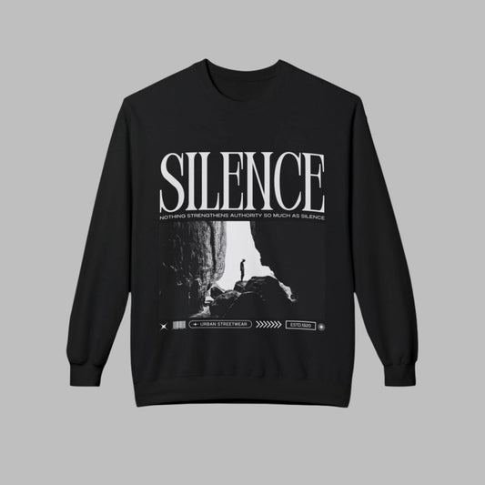 A new relaxed silence casual sweartshirt