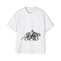 Vintage Premium  Oversized Tee with Savanna Adventure Design, Casual Wear, Graphic Tee, Streetwear Style..