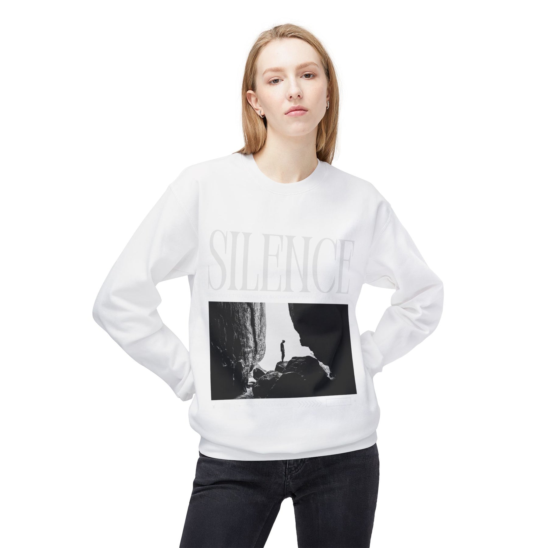 A new relaxed silence casual sweartshirt