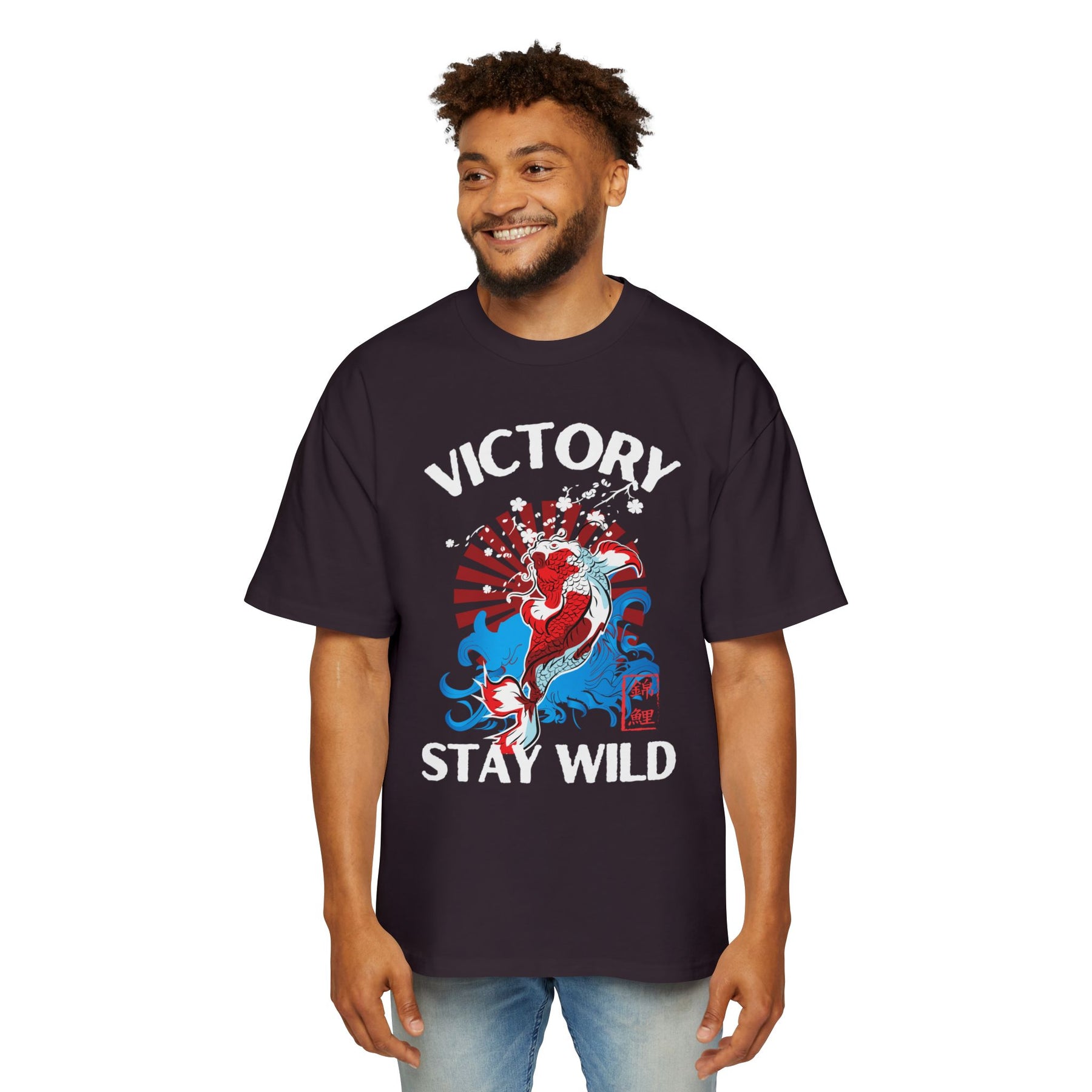 The Koi's Wild Ride to Victory Oversized-Tee