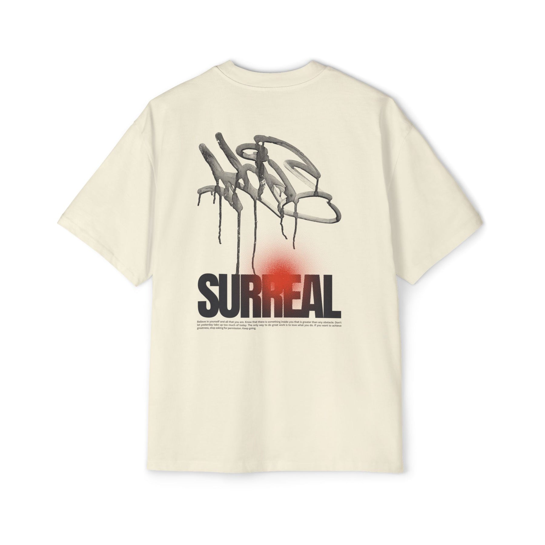 Surreal Graffiti Glow Graphic Oversized-Tee
