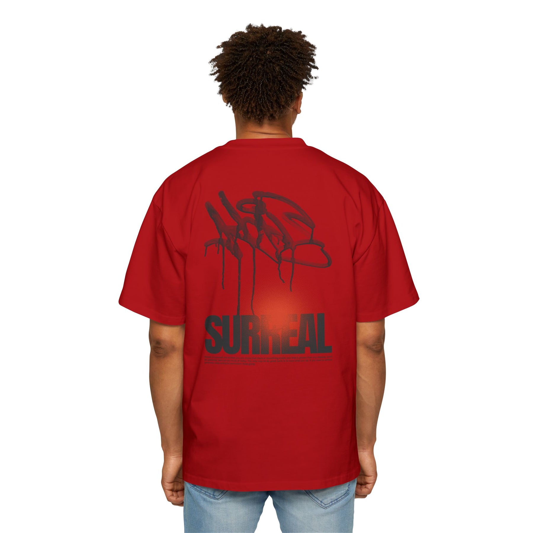 Surreal Graffiti Glow Graphic Oversized-Tee