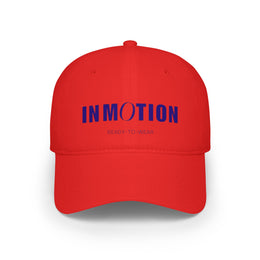 Stylish Red Baseball Cap - 'IN MOTION' Activewear Hat — thumb 2