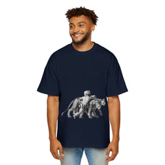 Vintage Premium  Oversized Tee with Savanna Adventure Design, Casual Wear, Graphic Tee, Streetwear Style..