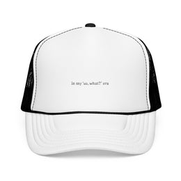Embroidered Foam Trucker Hat - 'In My 50, What?' Era — thumb 4
