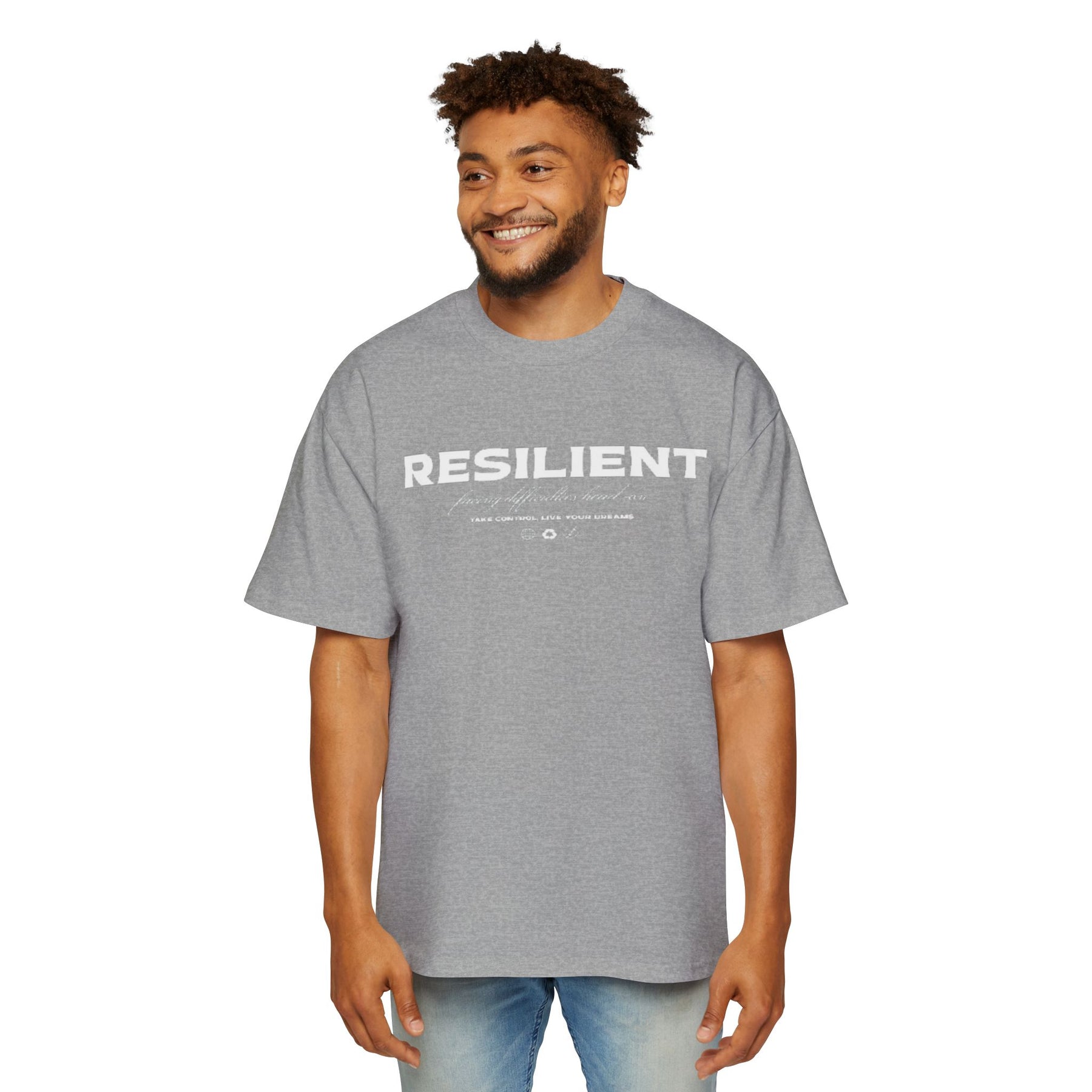 Oversized Resilient Tee - Casual Comfort for Everyday Strength