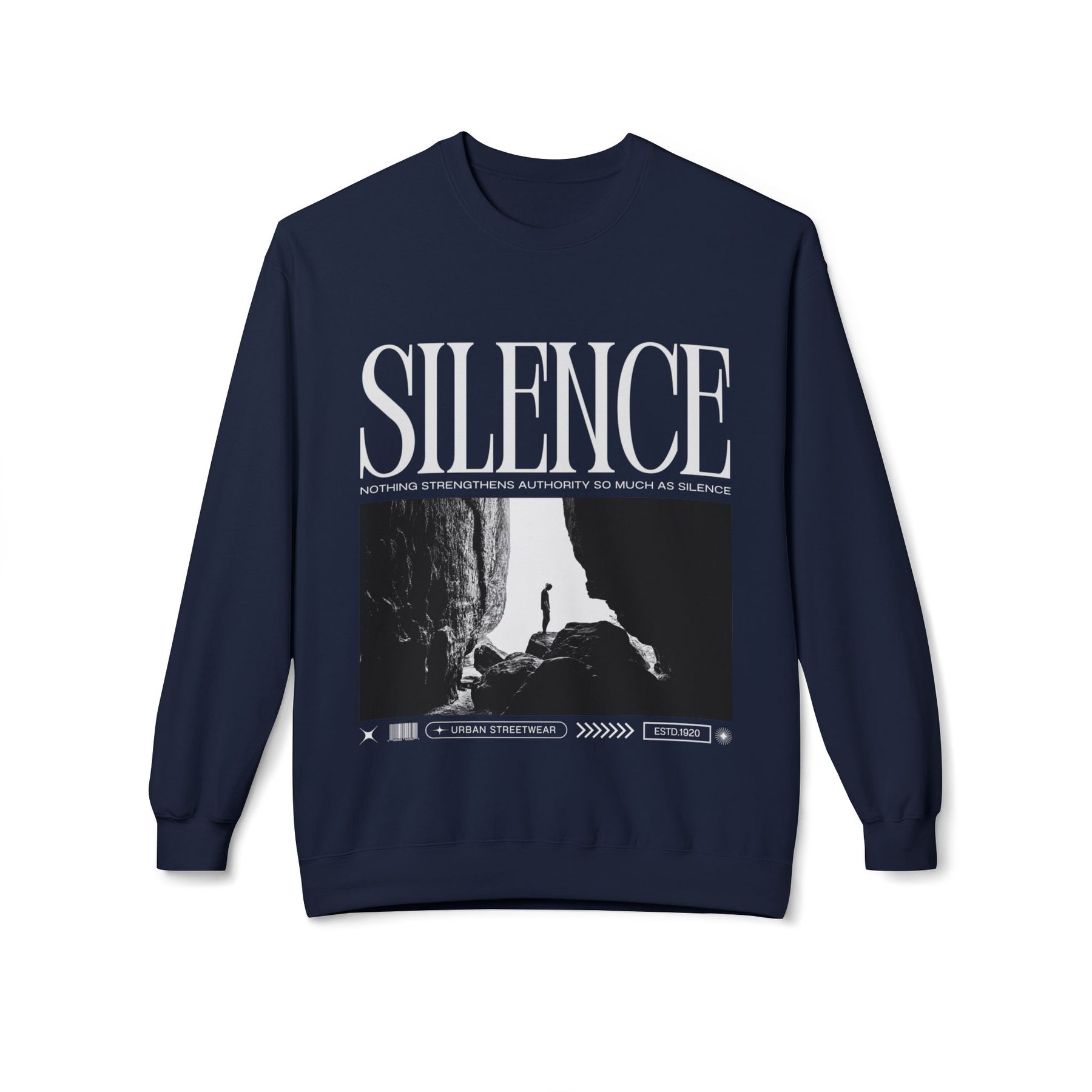 A new relaxed silence casual sweartshirt
