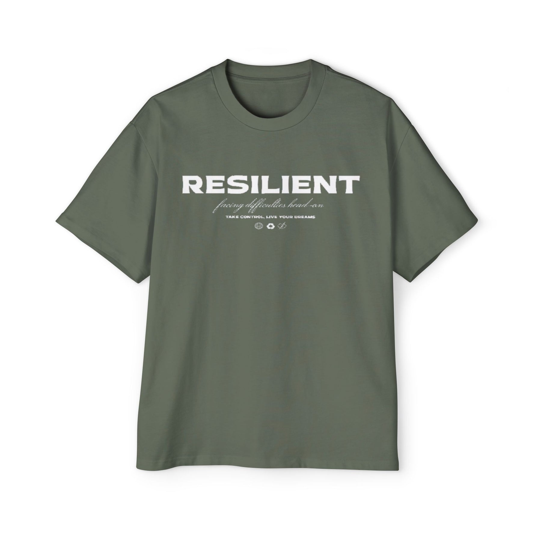 Oversized Resilient Tee - Casual Comfort for Everyday Strength