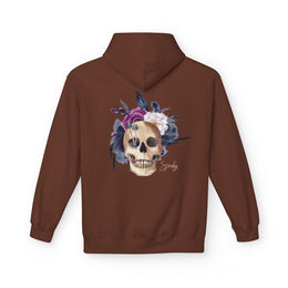 Hip hop Skull with floral design streetwear style Hoodie — thumb 21