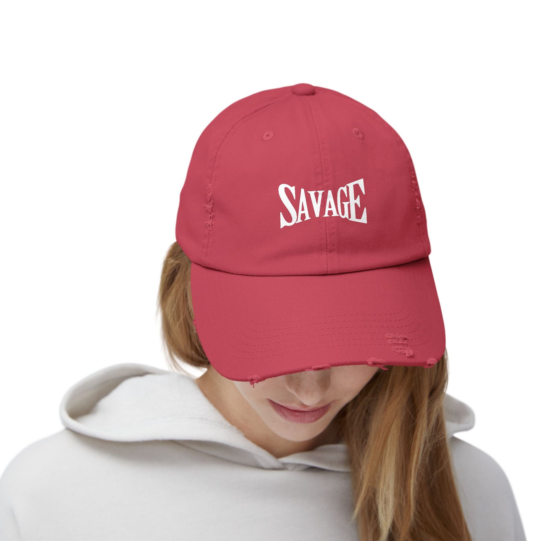 "SAVAGE Distressed Dad Hat"