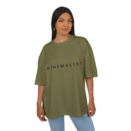 Oversized Tee - Olive Minimalist Unisex Cotton Box Tee — thumb 7