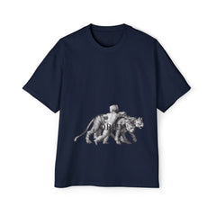 Vintage Premium  Oversized Tee with Savanna Adventure Design, Casual Wear, Graphic Tee, Streetwear Style..